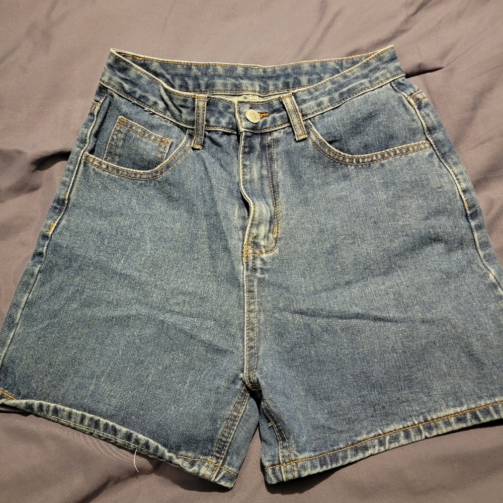 Classic Blue Denim Shorts